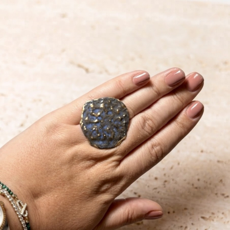Inele porțelan - Vintage stone - produs unicat