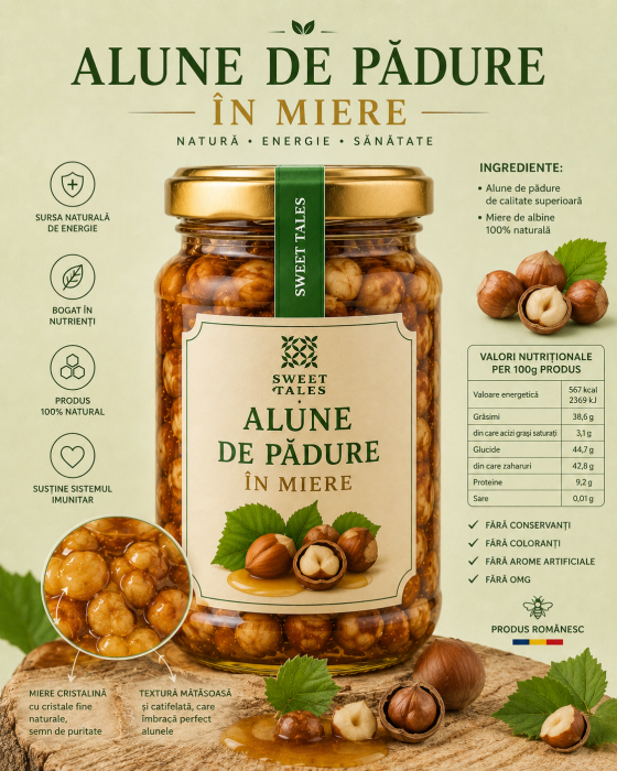Miere cu Alune de Pădure (400 g) [2]