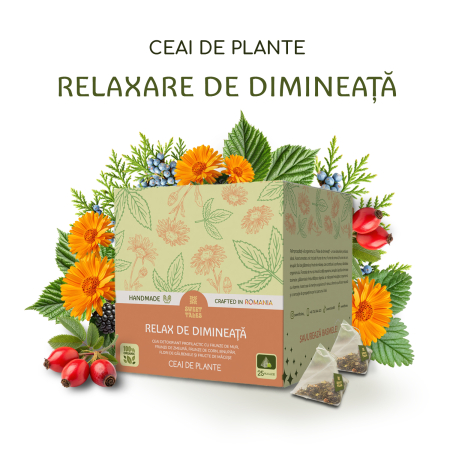 Ceaiuri la Plic - Ceai „Relaxare de Dimineață”  25 pliculete
