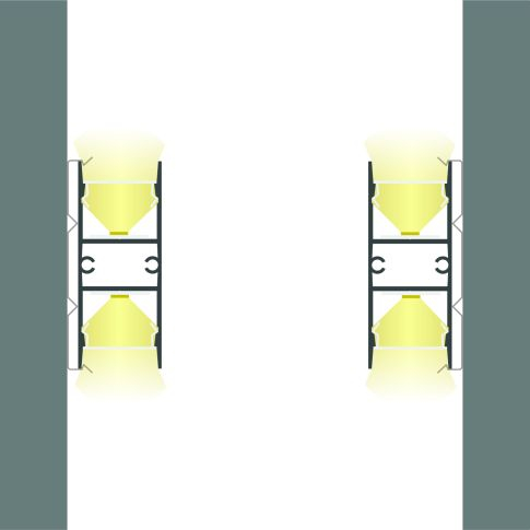 Profil LED aplicat dublu HIDE DOUBLE, aluminiu anodizat, 200 cm [4]