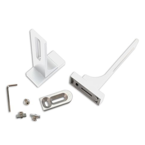 Suport de perete pentru profile de perdea, lung, set 2 bucăți, alb [1]