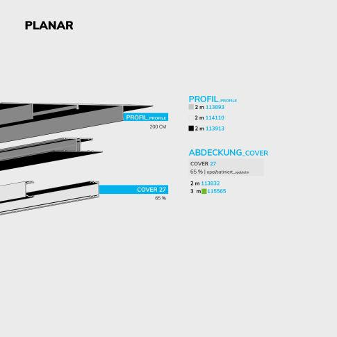 Profil LED Rigips Planar, Aluminiu, 200cm [2]