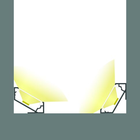 LED corner profile CORNER18 aluminiu negru RAL9005, 200cm [2]