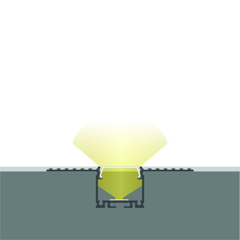 Profil LED Rigips Tavan 21, Aluminiu Anodizat, 200cm [2]