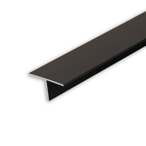 Profil LED Rigips T-profile 12, Aluminiu Negru RAL 9005, 200cm [1]