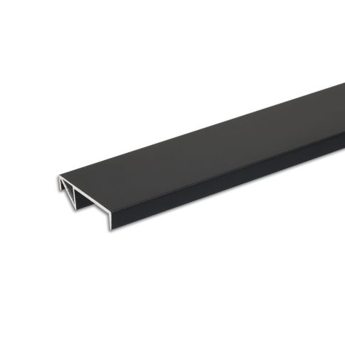 Profil LED pentru raft FURNIT10 – 19mm, aluminiu negru RAL9005 [1]