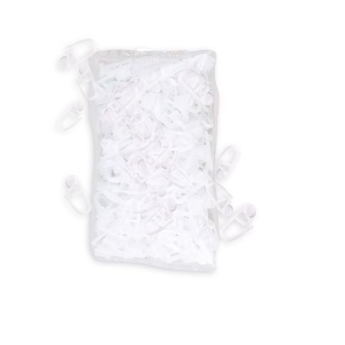 Cârlige glisante pentru perdea, cu cârlig, 6 mm, set 100 bucăți [1]