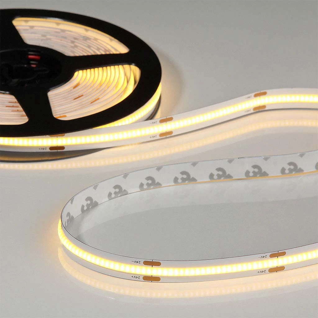 Flex COB CCT LED Strip 24V, 14W/m, 2200K–5700K, CRI90, 604LED/m, IP20, 10mm, 5m [4]