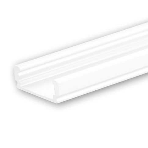 Profil LED aplicat SURF12 FLAT aluminiu vopsit alb RAL9010, 200cm [1]