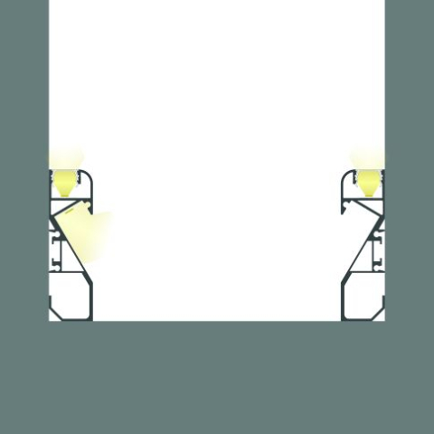 Profil plintă LED HIDE BOTTOM alb RAL9003, 200 cm [3]