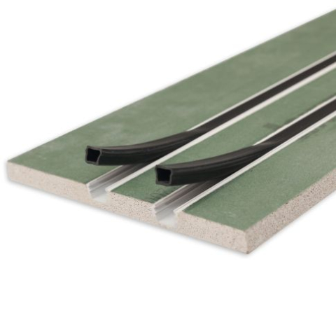 Profile pentru gips-carton - Placă gips-carton Plaster 10 Double, rezistentă la umiditate, cu profil și capac, 12.5mm, 200cm