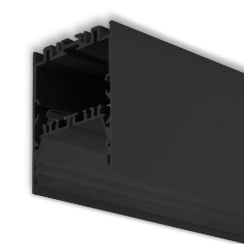 Profile pebtru corpuri de iluminat - Profil LED LAMP40 Up&Down aluminiu negru vopsit, 200cm