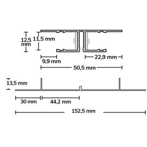 Profil LED Rigips Planar, Aluminiu, 200cm [3]