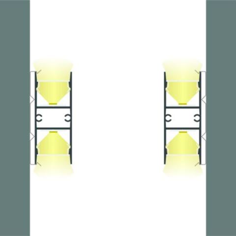 Profil LED aplicat dublu HIDE DOUBLE, aluminiu anodizat, 200 cm [3]
