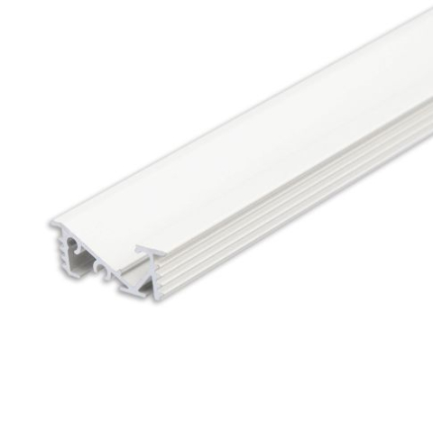 Profile pentru mobilier - Profil LED încastrat FURNIT6 D aluminiu alb RAL9003, 200cm