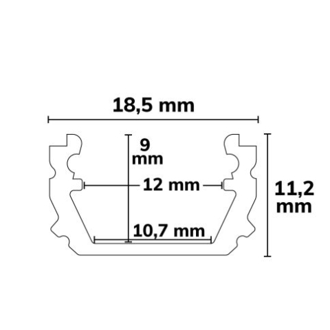 Placă gips-carton Plaster 10 Double, rezistentă la umiditate, cu profil și capac, 12.5mm, 200cm [3]