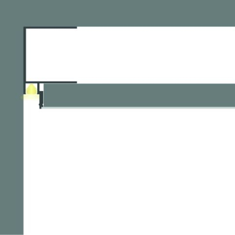 Profil LED Rigips Shadow Gap 8, Aluminiu, 200cm [1]