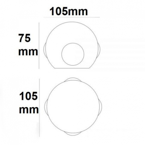 Aplica LED de perete Up&Down, 4×1W CREE, IP54, alb sablat, alb cald [3]