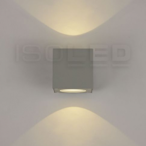 Aplica LED de perete Up&Down, 2×3W CREE, IP54, gri-argintiu, alb cald [4]