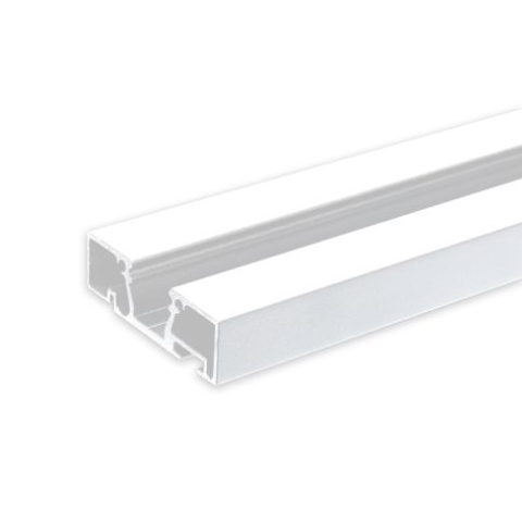 Profile pentru perdele/draperii - Profil perdea LED CURTAIN Single, alb RAL9010, 200 cm