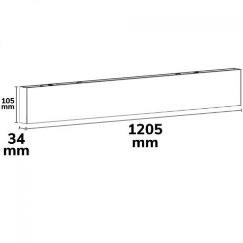 Lampă suspendată LED tip grilă, UGR<19, 36°, 120cm, negru, 30W, 3000K, dimabilă DALI [2]