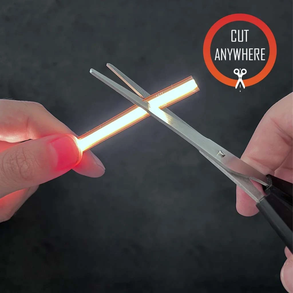 COB LED-Stripe 24V, 13W, 2700K, CRI90, 528LED, IP20, 8mm [1]