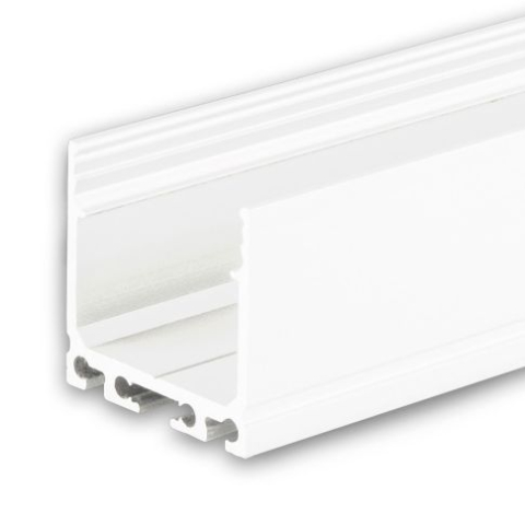 Profile LED&Accesorii - Profil LED aplicat SURF20 aluminiu alb vopsit RAL 9010, 200cm