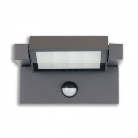 Aplica LED cu senzor PIR reglabil, 12W, IP65, orientabilă, alb cald [2]