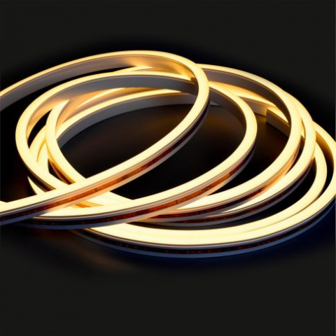 Benzi LED RGB/RGBW/CCT - Bandă LED NeonPRO919/950 CCT Custom Flex Stripe B08H12, 24V DC, 12W+12W, IP67, 140 LED/m, cu cleme incluse