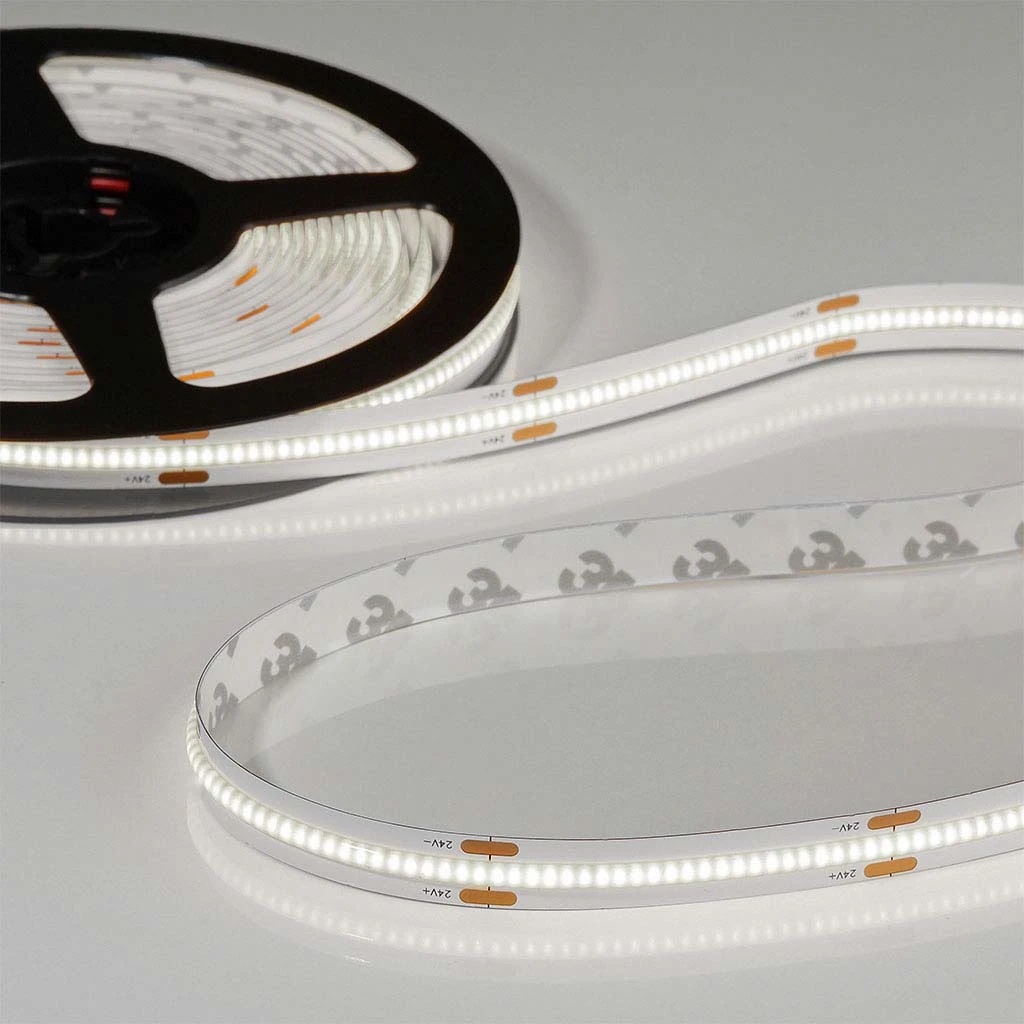 Flex COB CCT LED Strip 24V, 14W/m, 2200K–5700K, CRI90, 604LED/m, IP20, 10mm, 5m [2]