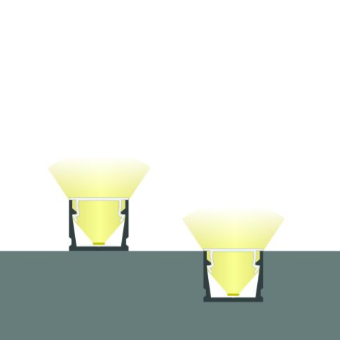 Profil LED aplicat SURF10 aluminiu anodizat, 200cm [1]