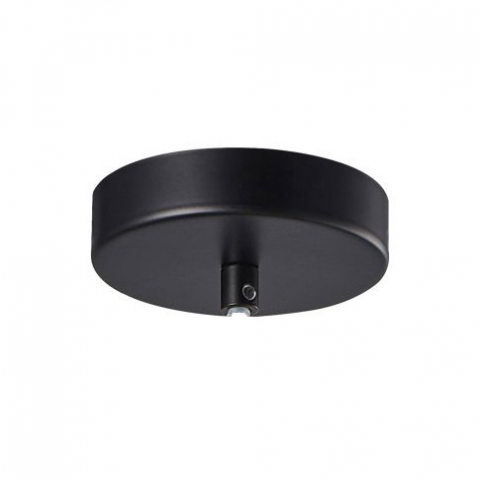 Lampi  Suspendate - Rozetă tavan rotundă, neagră, pentru o singură suspendare