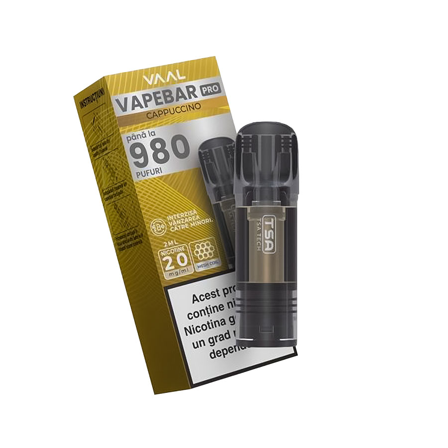 Cartus Vapebar PRO Capuccino 20mg 980 pufuri [1]