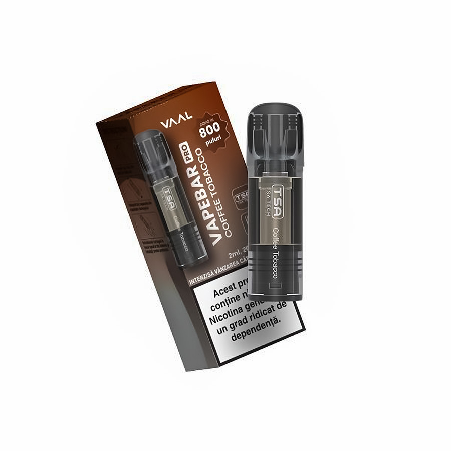 Cartus Vapebar PRO Coffee Tobacco 20mg 800 pufuri [1]