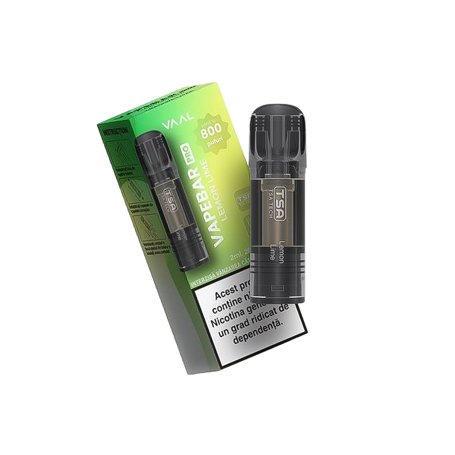Cartus Vapebar PRO Lemon Lime 20mg 800 pufuri [1]