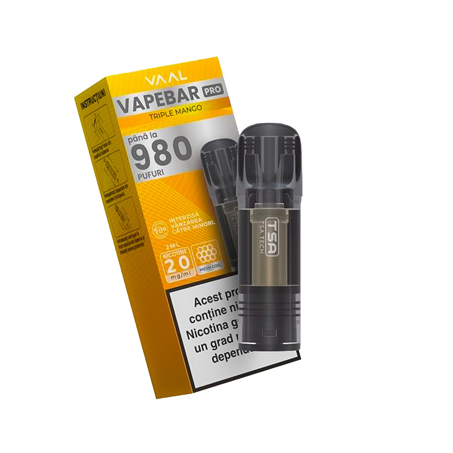 Cartus Vapebar PRO Triple Mango 20mg 980 pufuri [1]