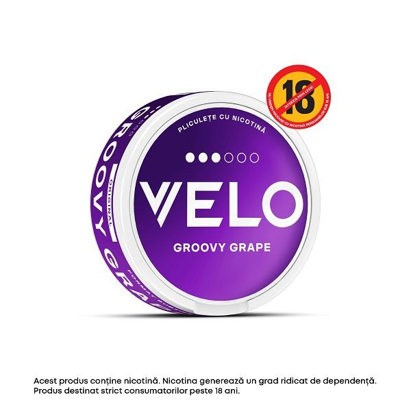 Pliculete cu nicotina VELO GROOVY GRAPE 10 MG [1]