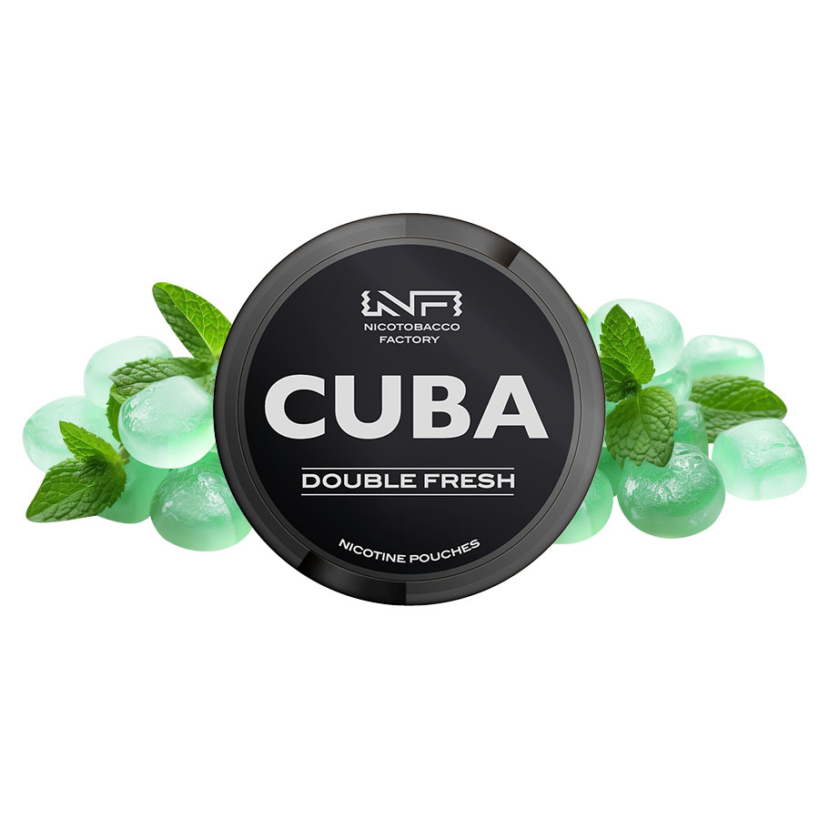 Cuba Black Double Fresh – Aromă mentolată revigorantă, 20 plicuri, 20 mg/plic [1]