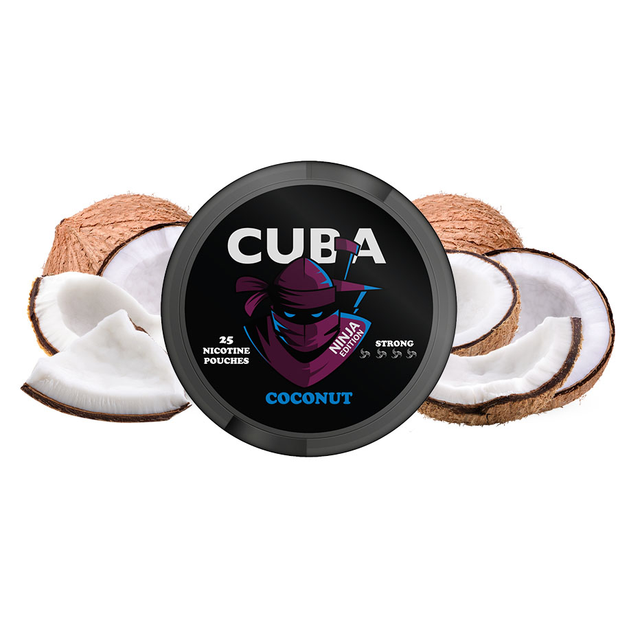 Pouch Nicotina Snus Cuba Ninja Coconut 38.4mg/g (20mg/pouch) [1]
