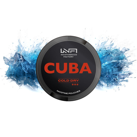 SNUSURI - Pouch Nicotina Snus Cuba Black Cold Dry 30mg cu Aroma Racoritoare