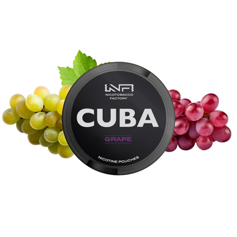 SNUSURI - Cuba Black Grape – Aromă autentică de struguri, 20 plicuri, 20mg/plic