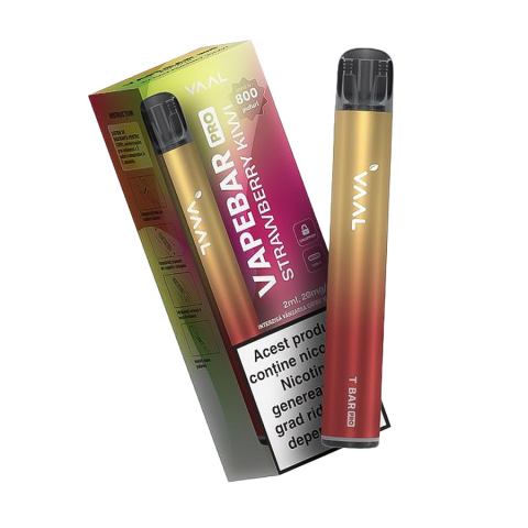 KIT VAPE REINCARCABIL - Kit Vapebar PRO Strawberry Kiwi 20mg 800 pufuri