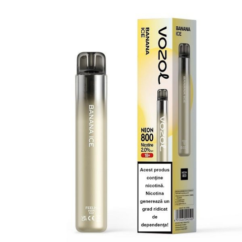 VAPES DISPOSABLES - Kit Vozol Neon 800 - Banana Ice