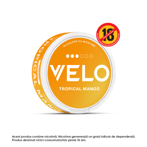 SNUSURI - Pliculete cu nicotina VELO TROPICAL MANGO 8 MG
