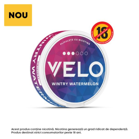 SNUSURI - Pliculete cu nicotina VELO Wintry Watermelon 8 MG