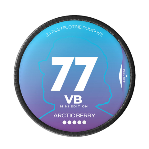 SNUSURI - Pouch Nicotină Snus 77 VB Edition Mini Arctic Berry Extra Strong 40mg/g (20mg/pouch)