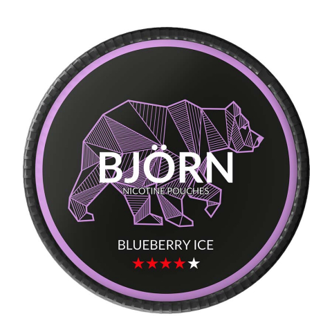 SNUSURI - Pouch Nicotină Snus Bjorn Blueberry Ice 30mg/g (19.5mg/pouch)