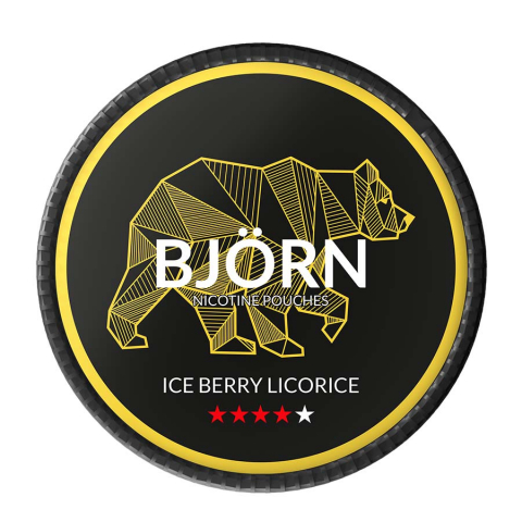 SNUSURI - Pouch Nicotină Snus Bjorn Ice Berry Licorice 30mg/g (19.5mg/pouch)