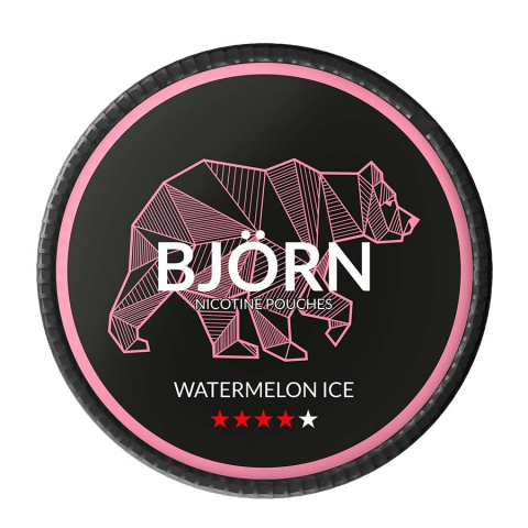 SNUSURI - Pouch Nicotină Snus Bjorn Watermelon Ice 30mg/g (19.5mg/pouch)