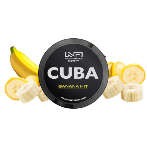 SNUSURI - Cuba Black Banana Hit – Aromă intensă de banană, 20 plicuri, 20 mg/plic